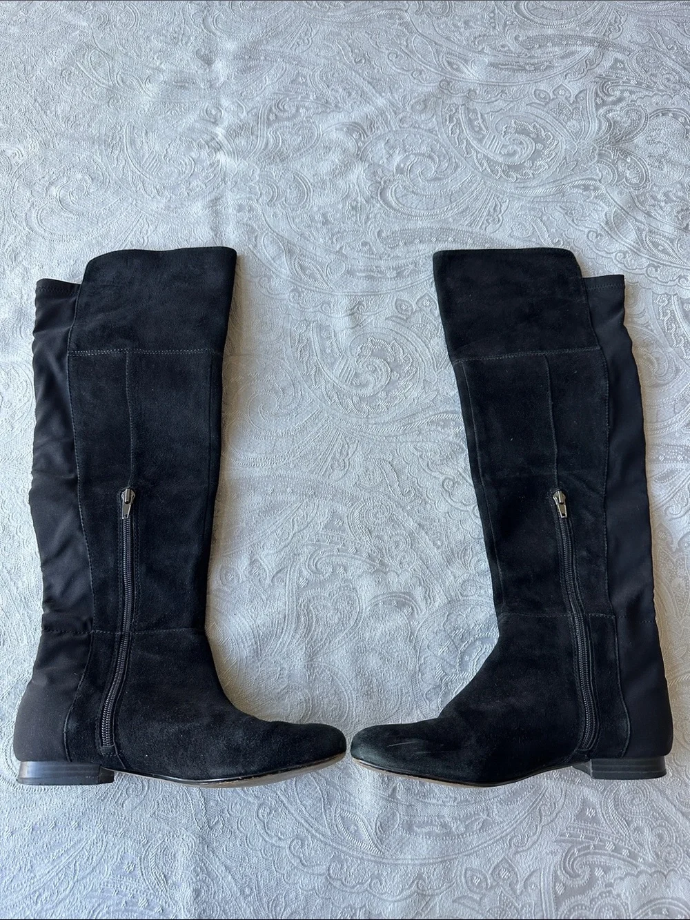 Banana Republic Black Over-the-Knee Suede Boots